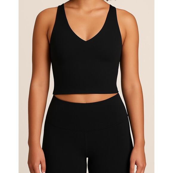 Girlfriend Collective Zoe Superstretch Tank Black S NWT - Picture 1 of 7